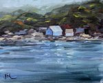 Painting Fulford Harbour  Oil on Panel