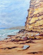 Painting Seaside cliffs (commission) Oil on Gallery Wrapped Canvas