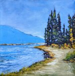 Painting Sibbald Pond Oil on Gallery Wrapped Canvas