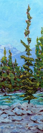 Painting Standing tall Oil on Gallery Wrapped Canvas