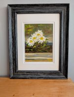 Painting Daisies  (framed) Oil on Panel