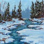 Painting Canyon Creek Oil on Canvas